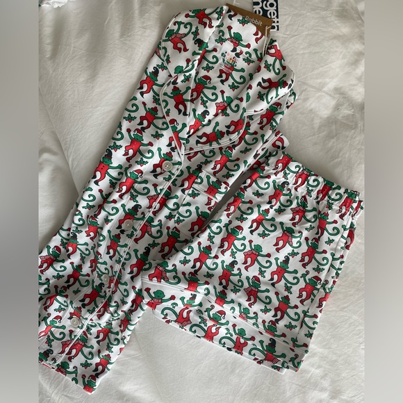 Roller Rabbit Monkey Mas Limited Edition Pajamas (short set) XXS *Final Pair* - Picture 10 of 11